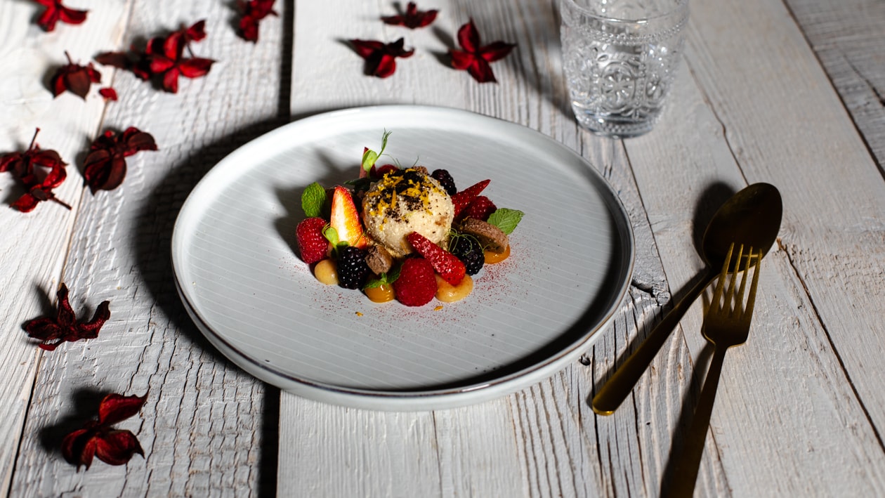 Veganer Topfenknödel